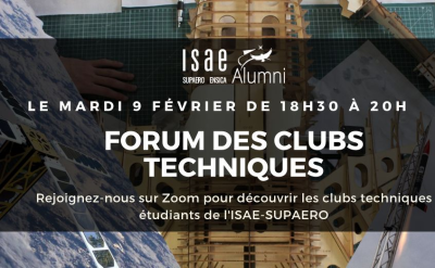 Forum des clubs techniques étudiants du 09 février 2021