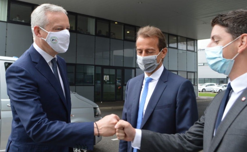 Visite du ministre Bruno Le Maire le 16 juillet 2021, Airbus Toulouse. (©Actu Toulouse / H.-O. D.)